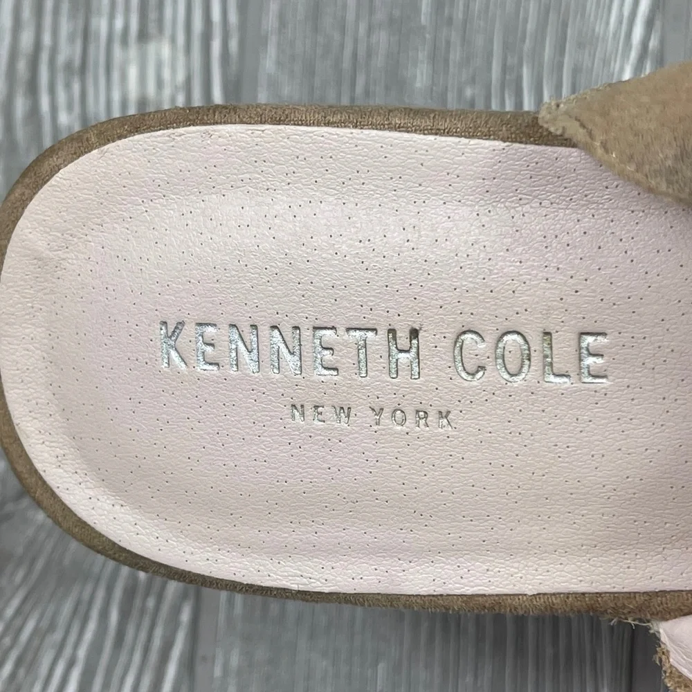 KENNETH COLE Octavia Suede Leather Platform Wedge Women’s size 9.5 Tan